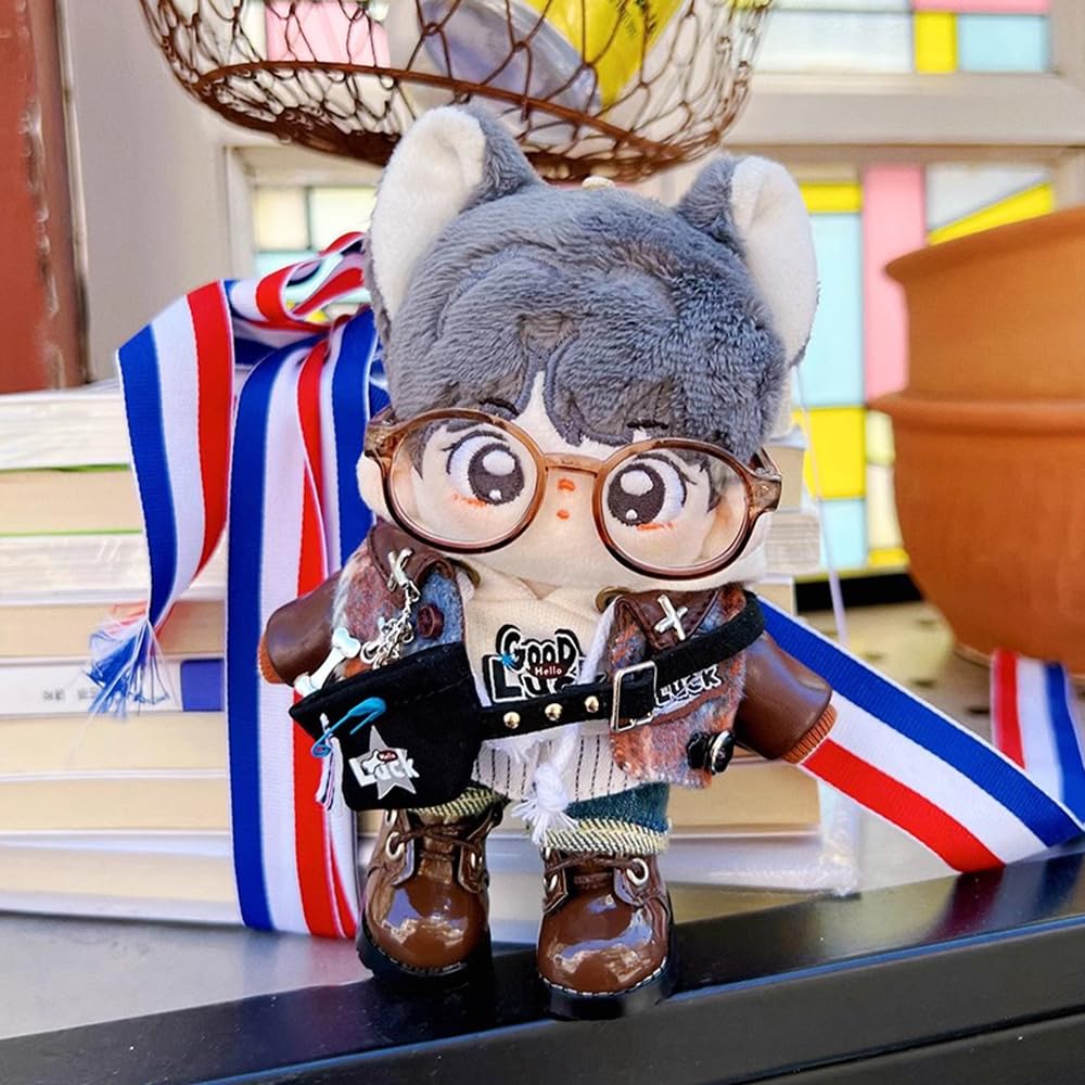 niannyyhouse ripped vintage cool 20cm plush cotton hoodie, jacket, jeans, backpack, glasses, shoes, suit, 10cm, 15cm, toy, clothes, doll, accessories,