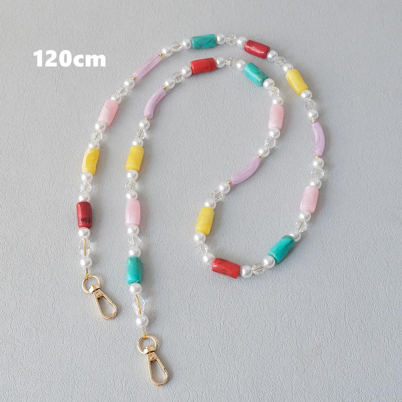 New Fashion Woman Bag Accessory Detachable Candy Beaded Chains Cute Acrylic Luxury Strap Women Elegant Bag Shoulder Handle Chain