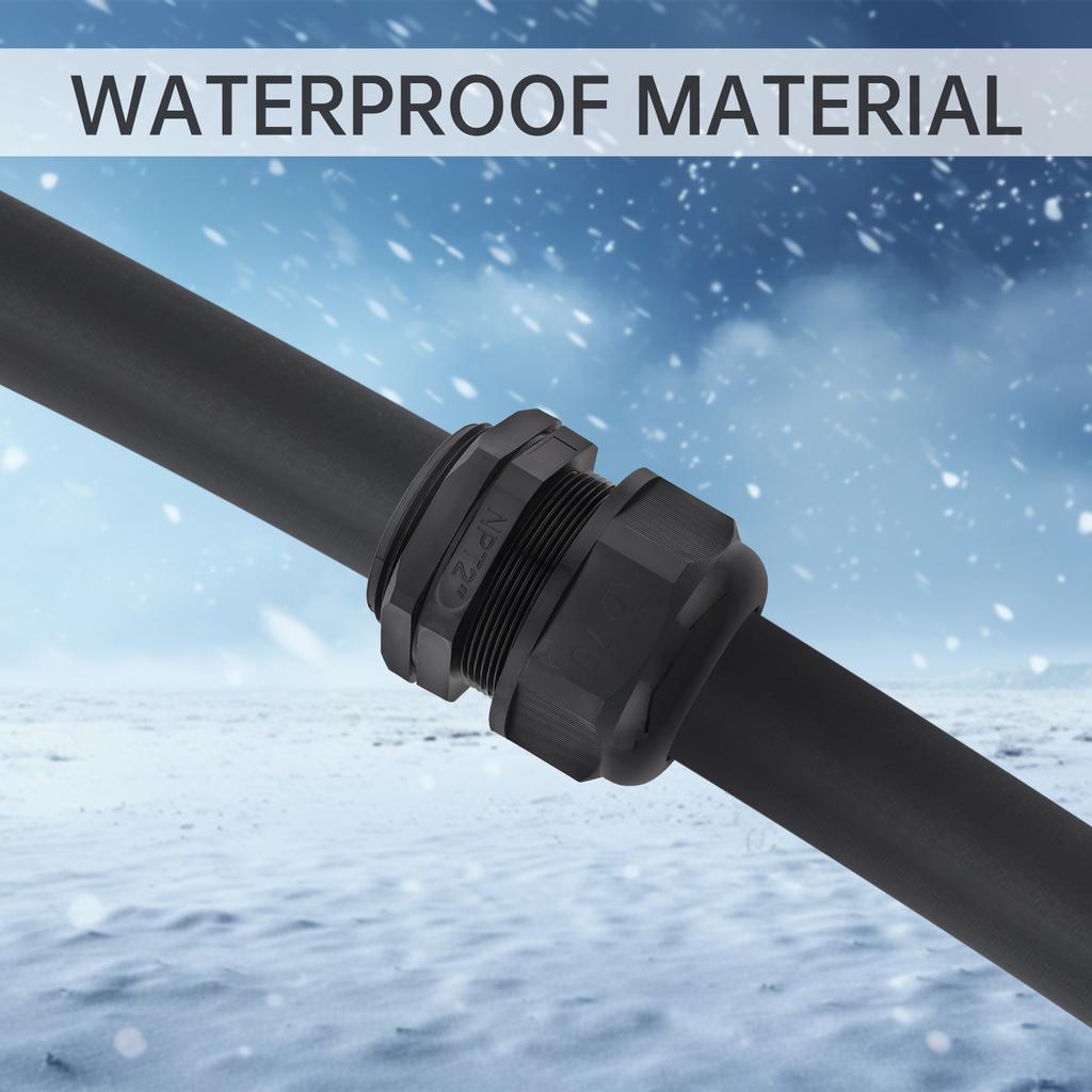 Nylonová 1/4-2 palcová NPT kabelová vývodka IP68 Vodotěsná Nehořlavá Odlehčení tahu Vysoká zátěž Bezpečné těsnění