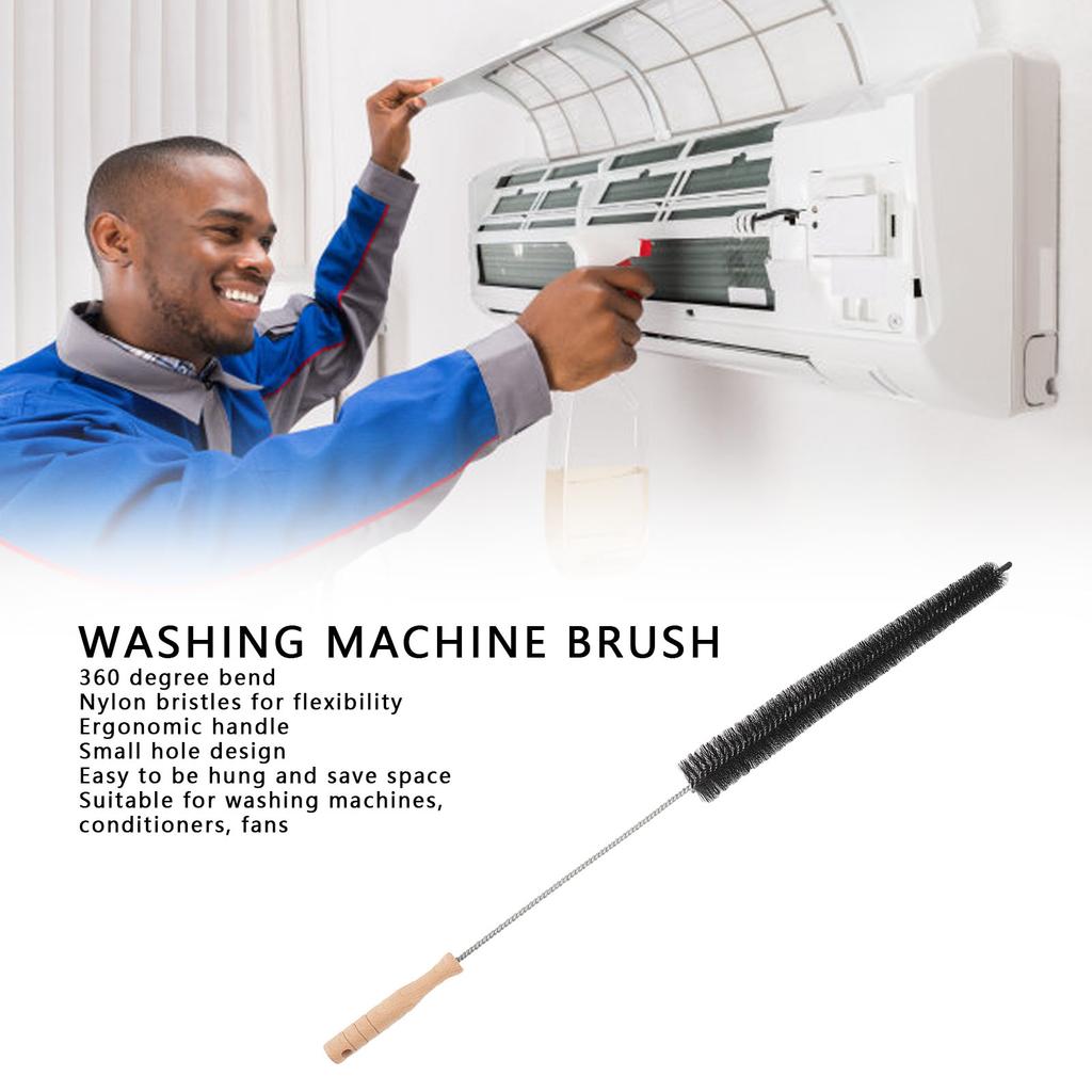 Long Washing Machine Cleaning Brush Sink Drain Cleaner Load Washer Cleaner Drum Brush for Conditioners Fans