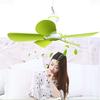 5 Leaves Anti Mosquito Ceiling Fan Mini Energy Saving Electric Brushless Motor Battery Ceiling Fan with Switch Plastic