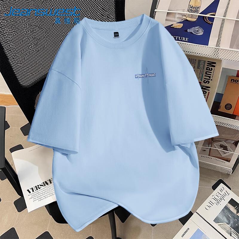 Jeanswest Men s MZS Text Print Pure Cotton Short Sleeve T-Shirt M