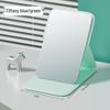 High-Definition Portable Rectangular Makeup Mirror with Folding Round Corners