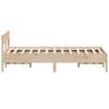 Vidaxl Bed Frame Without Mattress, 120X190 Cm, Solid Pine Wood