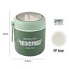 Compact Insulated Microwaveable Bento Box with 316 Stainless Steel Soup Cup