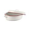 Casserole - IBILI 907634 - Oval Cocotte - Acier Bordeaux - 36 x 27 x 13 cm