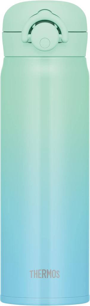 Thermos Water Vacuum Insulated Mobile Mint Removable Spout for Easy Lightweight Stainless Steel Bottle, Mug, 500ml, Gradient, Cleaning, Type,