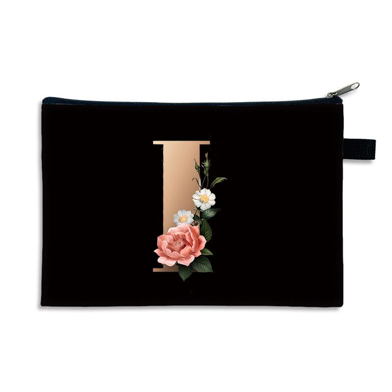 Kreativní potisk písmen malá taštička na drobné polyester zip malá taška multifunkční úložný prostor příruční peněženka