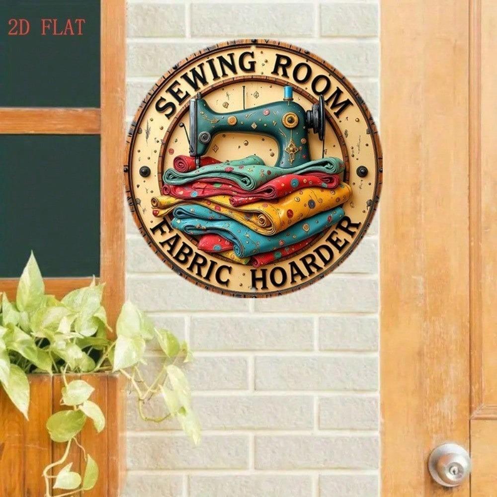 Vintage Tin Sign 8x8 Inch Round Metal Wall Decor Farmhouse Kitchen Garage Art