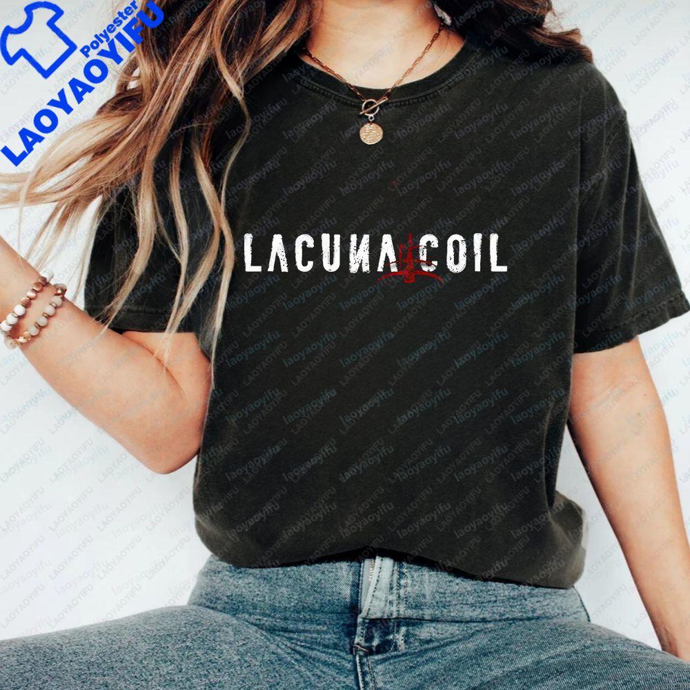 Lacuna Coil - Summer Trend Harajuku Short-Sleeved Unisex's and WoUnisex's Universal Shirt Pattern Large-Sized Comfortable T-Shirt