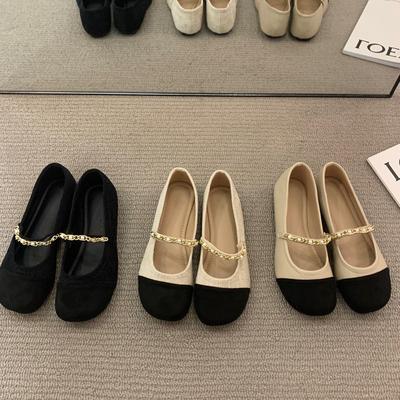 Platte enkellaarsjes damesschoenen nieuwe Mary Jane schoenen lente en herfst veelzijdige damesschoenen