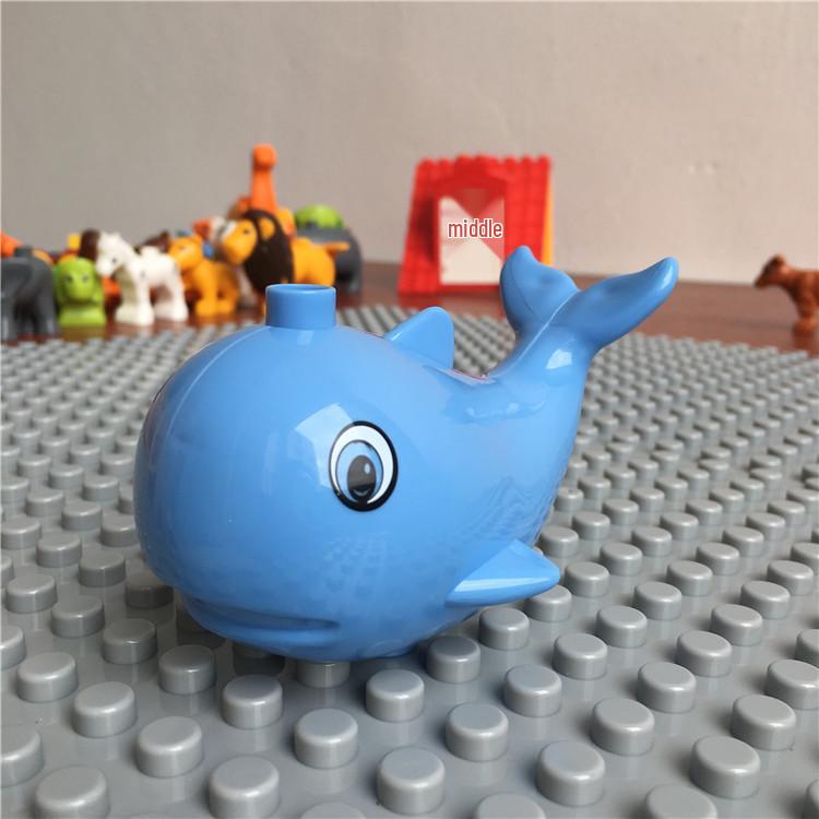 Gegele Lego-Compatible Building Blocks: Large Particles & Small Animal Accessories - Ocean, Zoo, Dinosaur Educational Toys