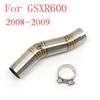 motocross For Suzuki GSXR600 750 1000 R600 R750 R1000 K5 K6 K7 K8 K9 K10 K11 Motorcycle Modified Middle Link Pipe Exhaust pit