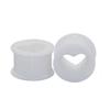 1 Paar Herz Weiche Flexible Silikon Ohrstöpsel Doppelt Gewölbte Dehner Flesh Tunnels Körperschmuck 6-20mm Mehrere Farben