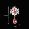 10PCS Metal Fashion DIY Jewelry Accessories Flower Plate Diamond Buckle Water Drop Gem Pendant Alloy Accessories Hair Accessories Headgear Material