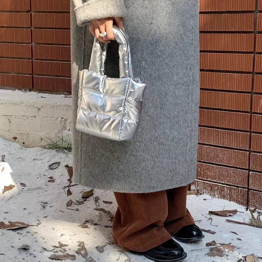 Jednoduchá lehká nylonová taška Malá dámská taška Clip Bavlněná kabelka Crossbody kabelka přes rameno