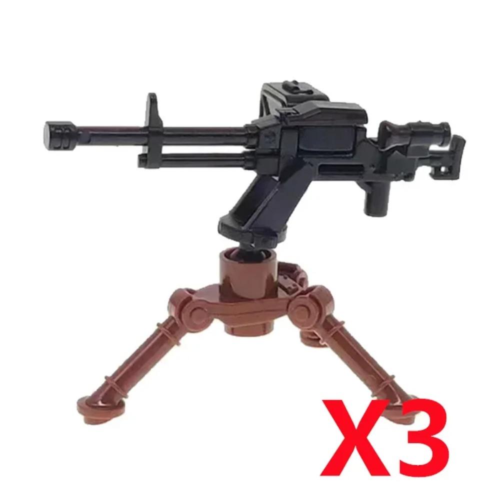 Vojenský MOC Stavebnice zbraní Těžký kulomet Gatling M19 NSV Figurky Dělostřelectvo Odminovací Pistole Kulka Hračka Dárek K013
