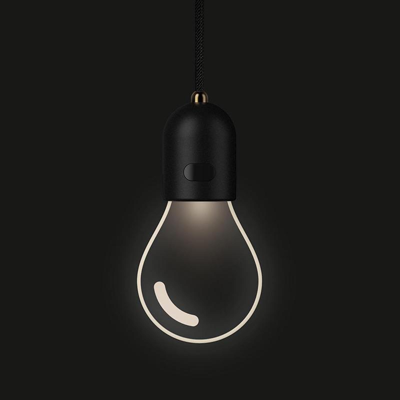 Car Rearview Mirror Pendant Decor Flat Acrylic Retro Light Bulb Atmosphere Ambient Light Interior Decoration For Car 1/2Pcs