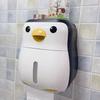Kreativer Pinguin Toilettenpapierhalter Aufbewahrungsregal Ohne Bohren Wasserdicht Rollenpapier Papierbox Badezimmerzubehör