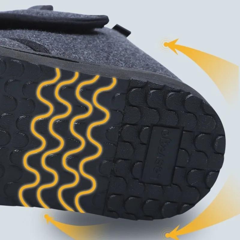Breite Wollschuhe für geschwollene Füße, Hallux Valgus, breite Füße, ältere Menschen, Diabetiker, groß