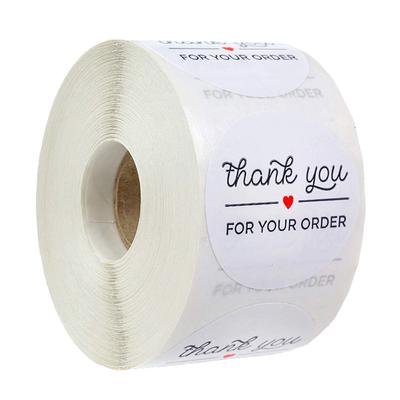 100-500pcs Round Thank You Stickers for Envelope Seal Labels Gift Packaging Decor Birthday Party Scrapbooking Stationery Sticker