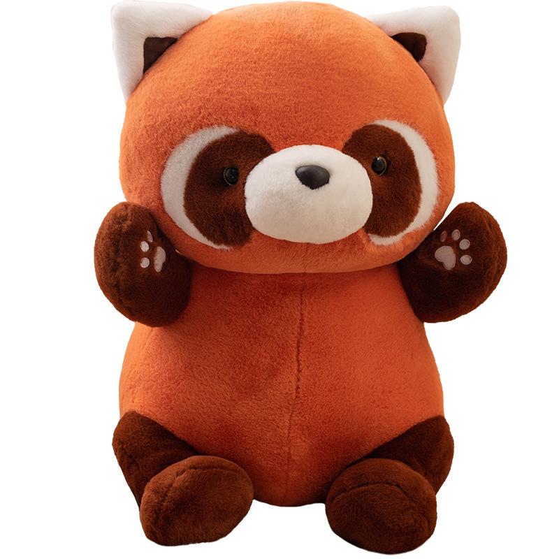 Cartoon Giant Panda Raccoon Plush Toys Cute Forest Animal Soft Cute Doll Holiday Gift Doll