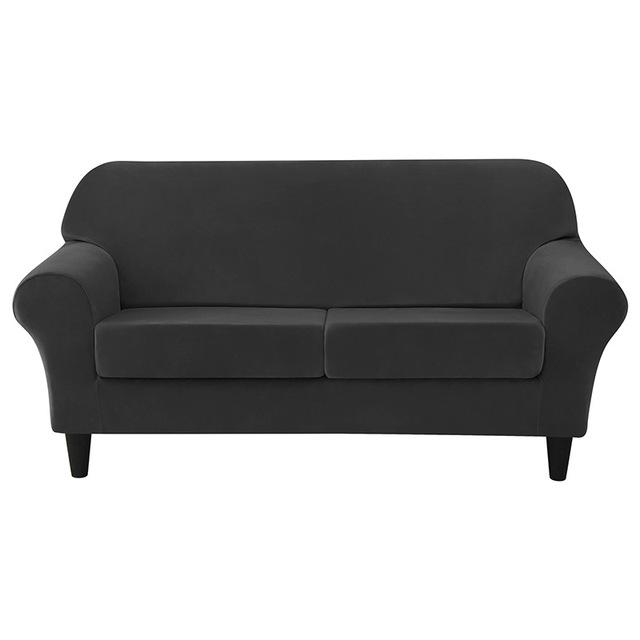 Soft Velvet European Sofa Cover With Seat Cushion Pad Covers For Living Space Home Spandex Fabric Stretch Armchair Couch Furniture Protector
