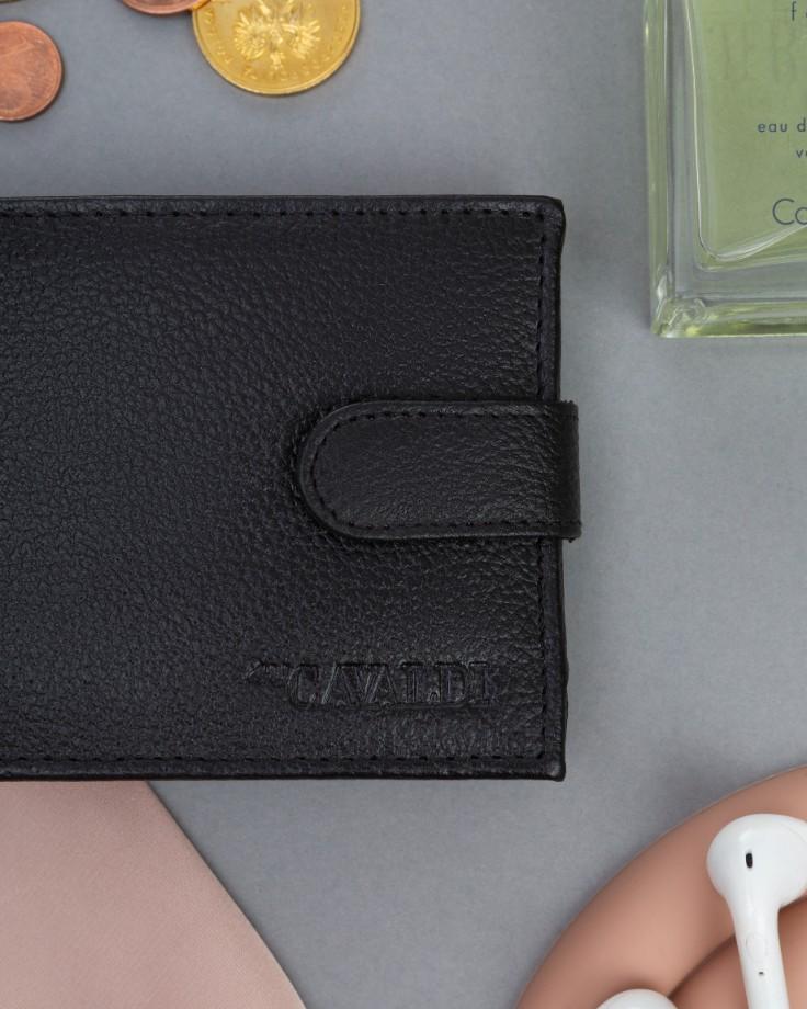 Men's Leather Wallet 0035L-PDM-BP-9045 Black