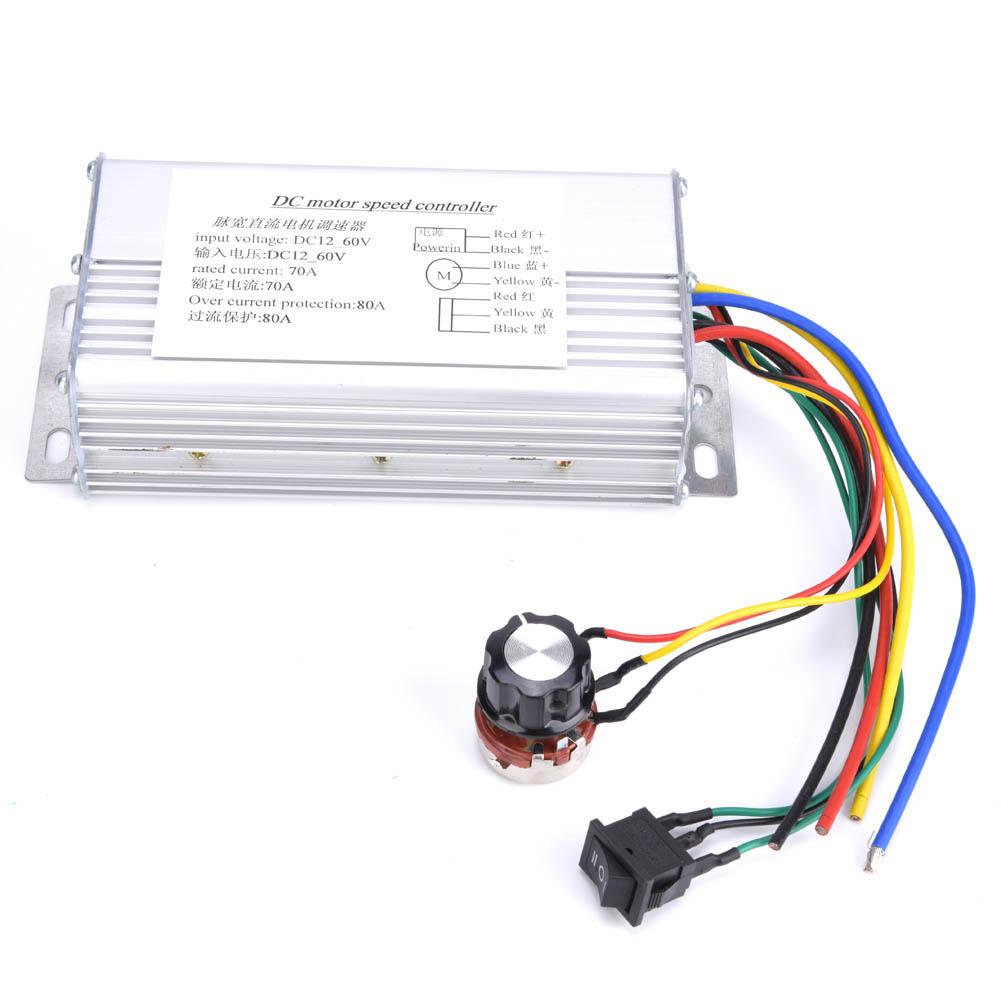 

12V60V 70A PWM DC Motor Speed Controller Reversible ForwardReverse Rotation