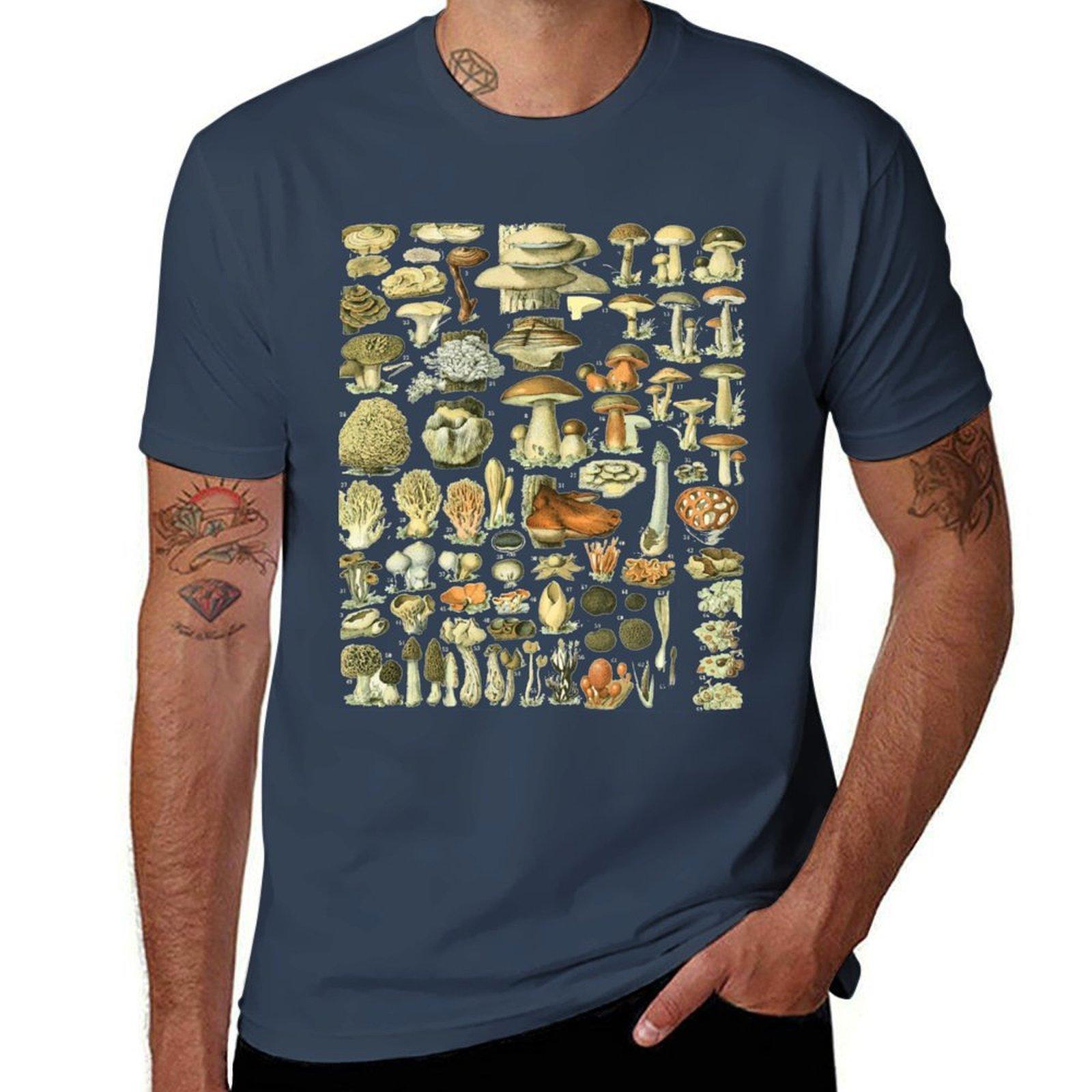 Mushroom Varieties For Fungi Mushroom Hunters Tshirt Casual Basic Street Style Tshirt S