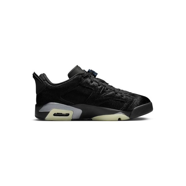 Air Jordan 6 Retro Low Blackout Women Sneakers Black-Black IO9786-001