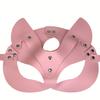 Cat Mask with Earholes - Gothic Punk Style Halloween Party, Carnival Ball, and Adult Game Dress Up Accessories