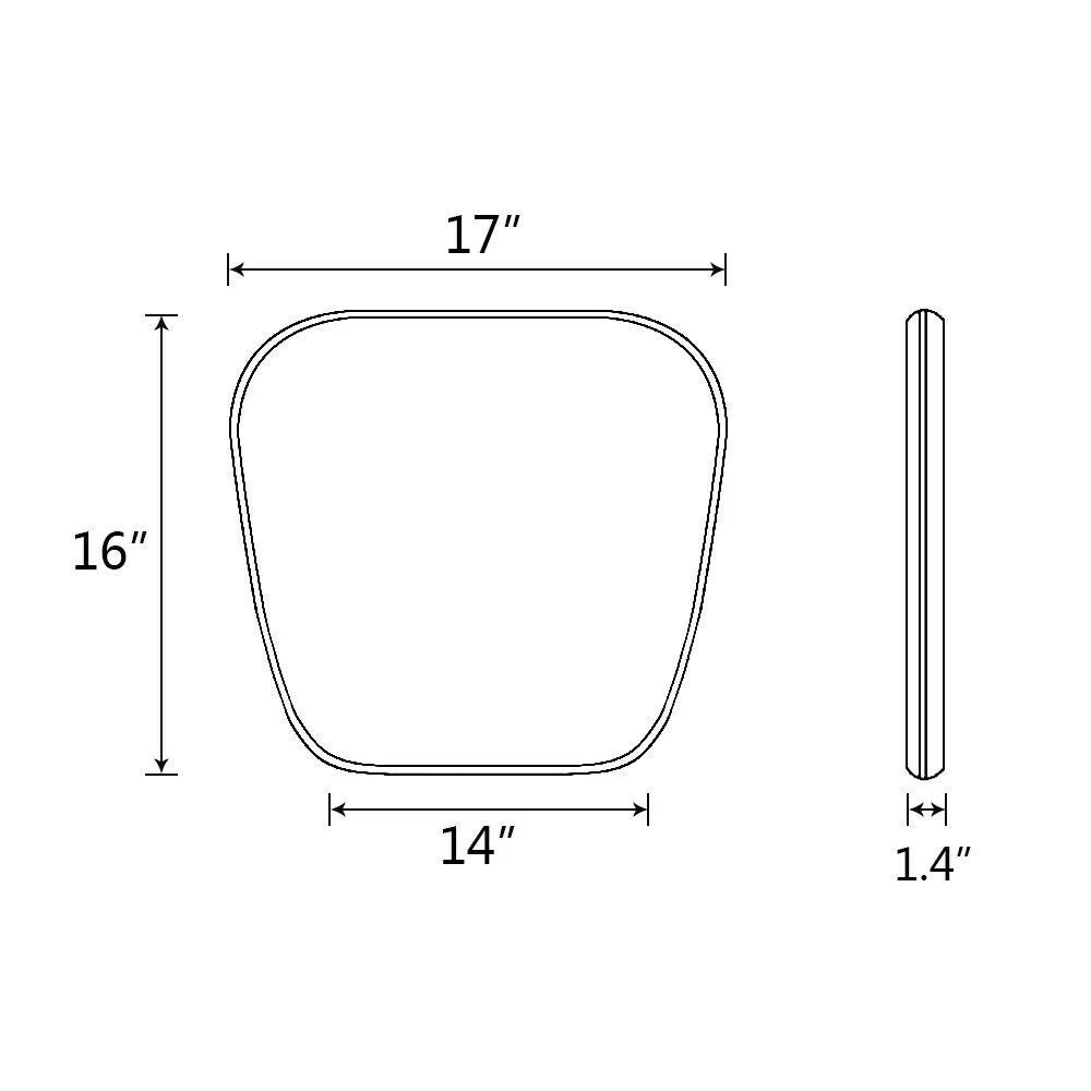 Soft Dining Chair Cushion Comfortable Chair Pad Simple Sanding Seat Pad Seat Cushion