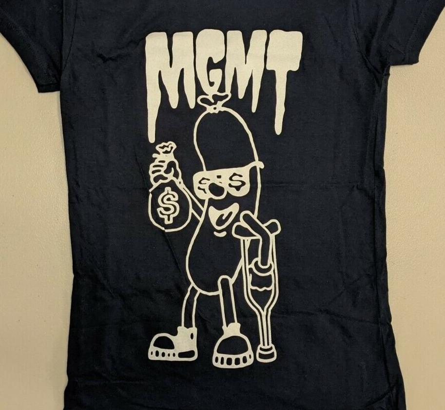 MGMT band T-shirt Black Short Sleeve All Sizes S-5Xl XA546 XXXXL