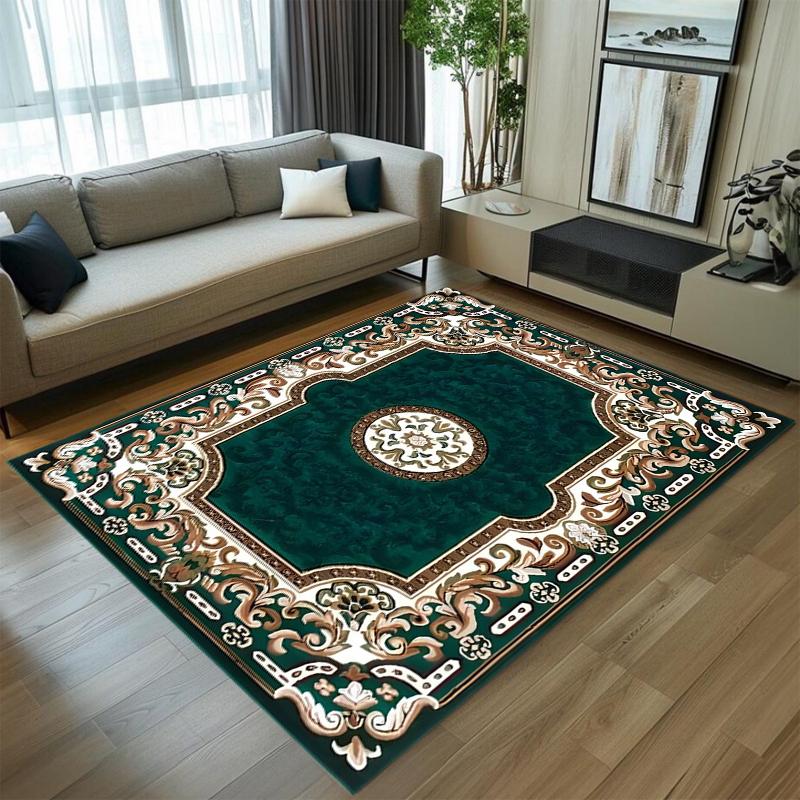 Retro Vintage Carpet Mat Rug Home Decoration Living Room Bedroom Floor Decor Traditional Pattern Non Slip Rugs Bedroom Decor