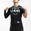Li Ning T Shirts Men's Black Crew Neck Moderate Straight Fit ATSQ483-1