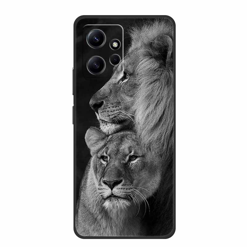 Für Xiaomi Redmi Note 12 4G Hülle Tiere Weiches Silikon TPU Handyhüllen Rückseite für Redmi Note12 4G Mode 23021RAA2Y Fundas