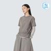 Minute Women's String Short-Sleeve T-shirt Vintage Gray (S26MWFTS73)