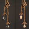 Vintage Retro Industrie Loft Hanf Seil Halter Decke Anhänger Licht Lampe Cafe Restaurant Retro Kronleuchter