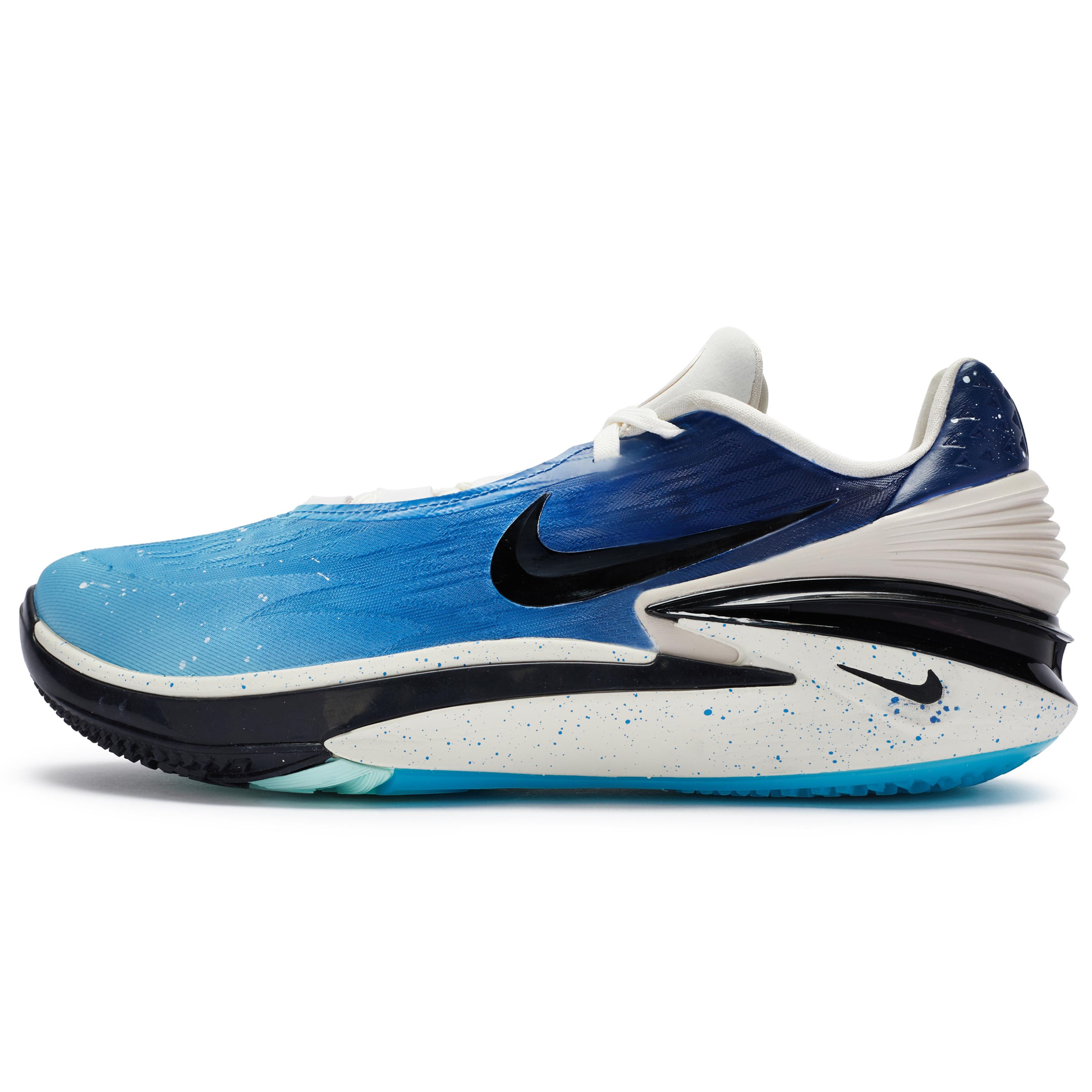 

Nike Air Zoom G.T. Cut 2 Cushioning Slip Resistant Low top Basketball Shoes Unisex Blue Black DJ6013-104(Team80-) 44