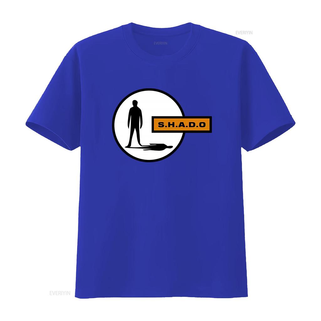 SHADO T Shirt for Men Retro UFO Sci Fi Inspired by Gerry Anderson TV Show vintage Washed graphic streetwear Casual