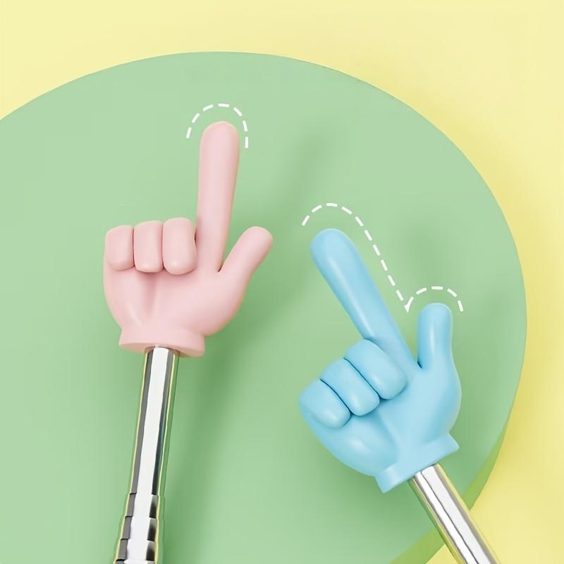 1pcs Retractable Dual-Hand Teaching Tool Guiding Students Reading Pen Finger Pointer Stick