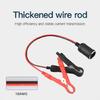 for w/ Battery Clamp Battery Clip-On & Cigarette Lighter Extension Cord Plug Soc