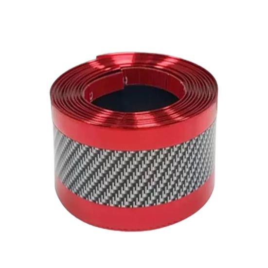 Carbon Fiber Car Door Protector Stickers Scratch-resistant Film Auto Trunk Sill Scuff Guard Tape for Enhanced Sealing Noise Reduction