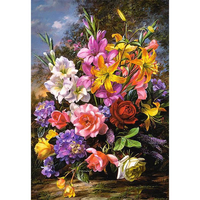 Diamond Painting Passionate Diy 5d Pretty Flower Diamond Embroidery Cross Stitch Kit Rhinestone Mosaic Home Decor