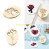 F26C Wedding Theme Wax Seal Stamp Head Replacement for Wedding Invitations Envelope