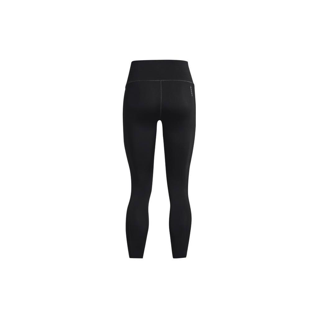 Under Armour Logo Embroidered Slim Fit Nine-Point Fitness Pants Women Bottoms Black 1377059-001