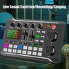 Professional F998 Sound Card & BM800 pickup Set with Wind Screen & Adjustable Stand for Podcasting Music Recording