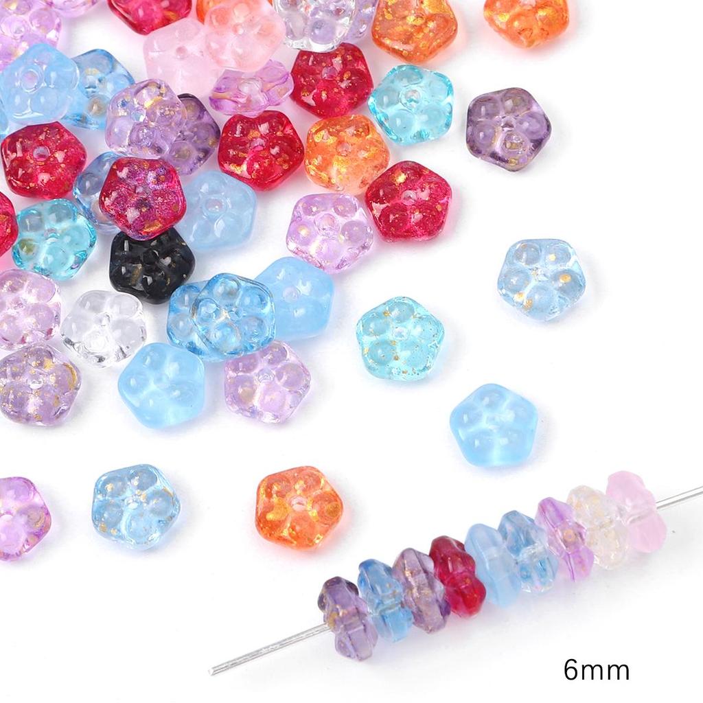 20 ks skleněných korálků skořápka květinové geometrické kouzlo pro DIY náhrdelník náramek náušnice příslušenství pro výrobu šperků