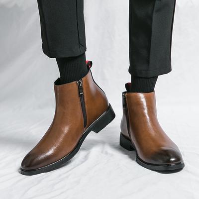 Herren Echtleder Business Verhandlung Dating Freizeitschuhe Formelle Partyschuhe High Top Bequem Vielseitig Lederschuhe